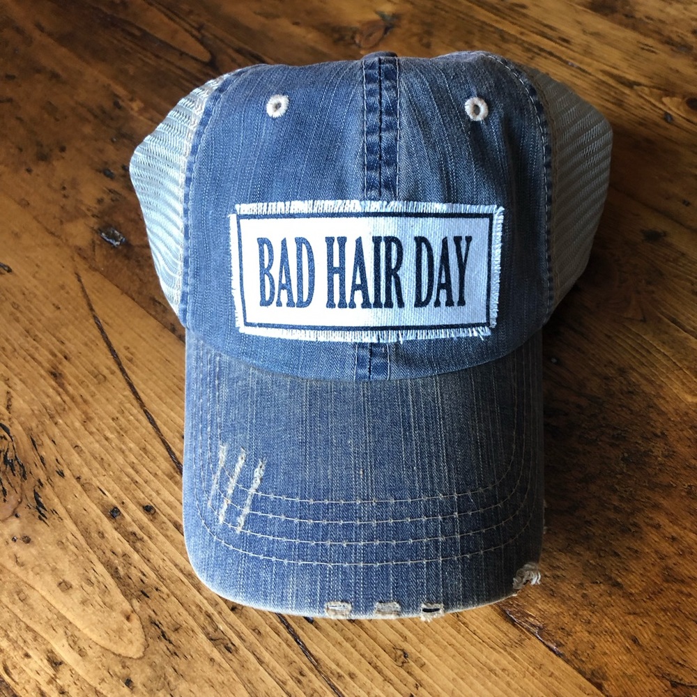 Bad Hair Day distressed hat 🧢 NWOT